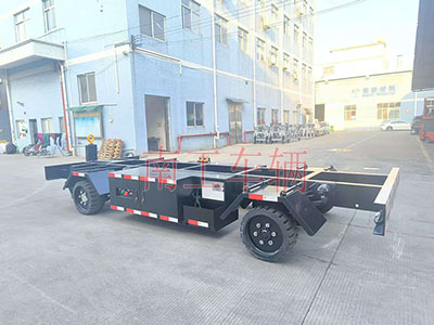 10吨自走式拖车底盘 电动手动两用平板拖车1I.jpg