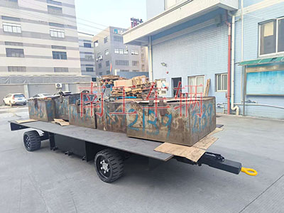 10吨自走式拖车底盘 电动手动两用平板拖车5I.jpg